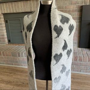 ❤️ALFA❤️ITALY X-LONG Heart Fringe Scarf Wrap